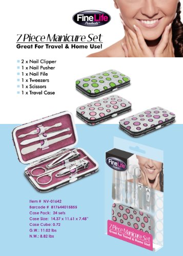 finelife 7 piece manicure set
